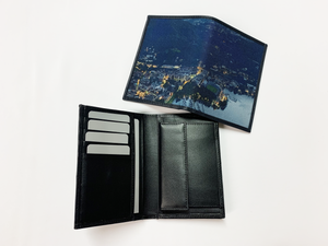 Silk leather Italian wallet Aquadulza