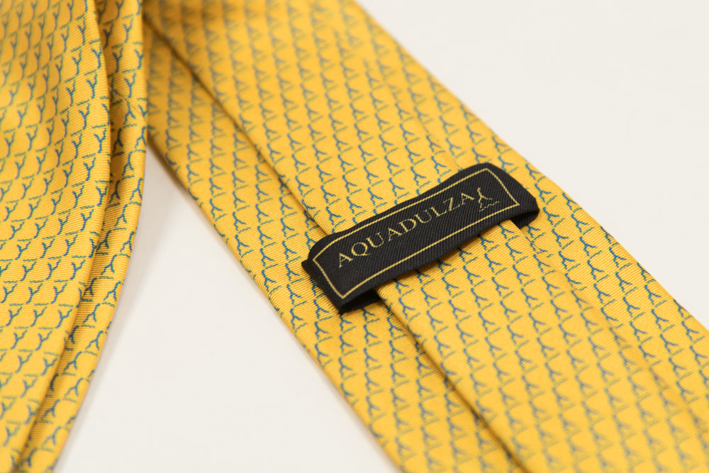 Cravatta 100% Seta | Logo Oro