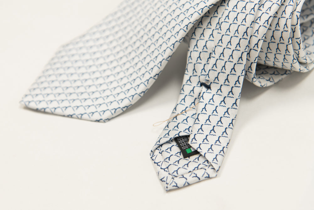 Cravatta 100% Seta | Logo Bianco