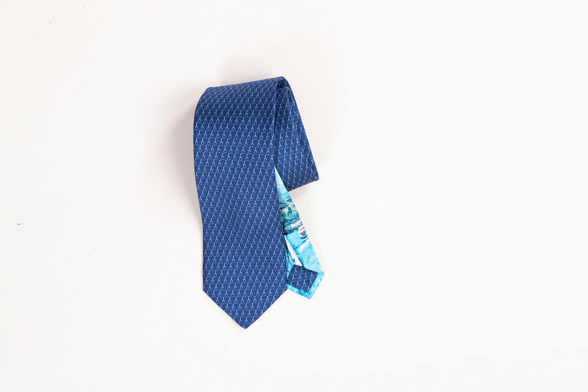 Luxury silk tie made in Como Aquadulza
